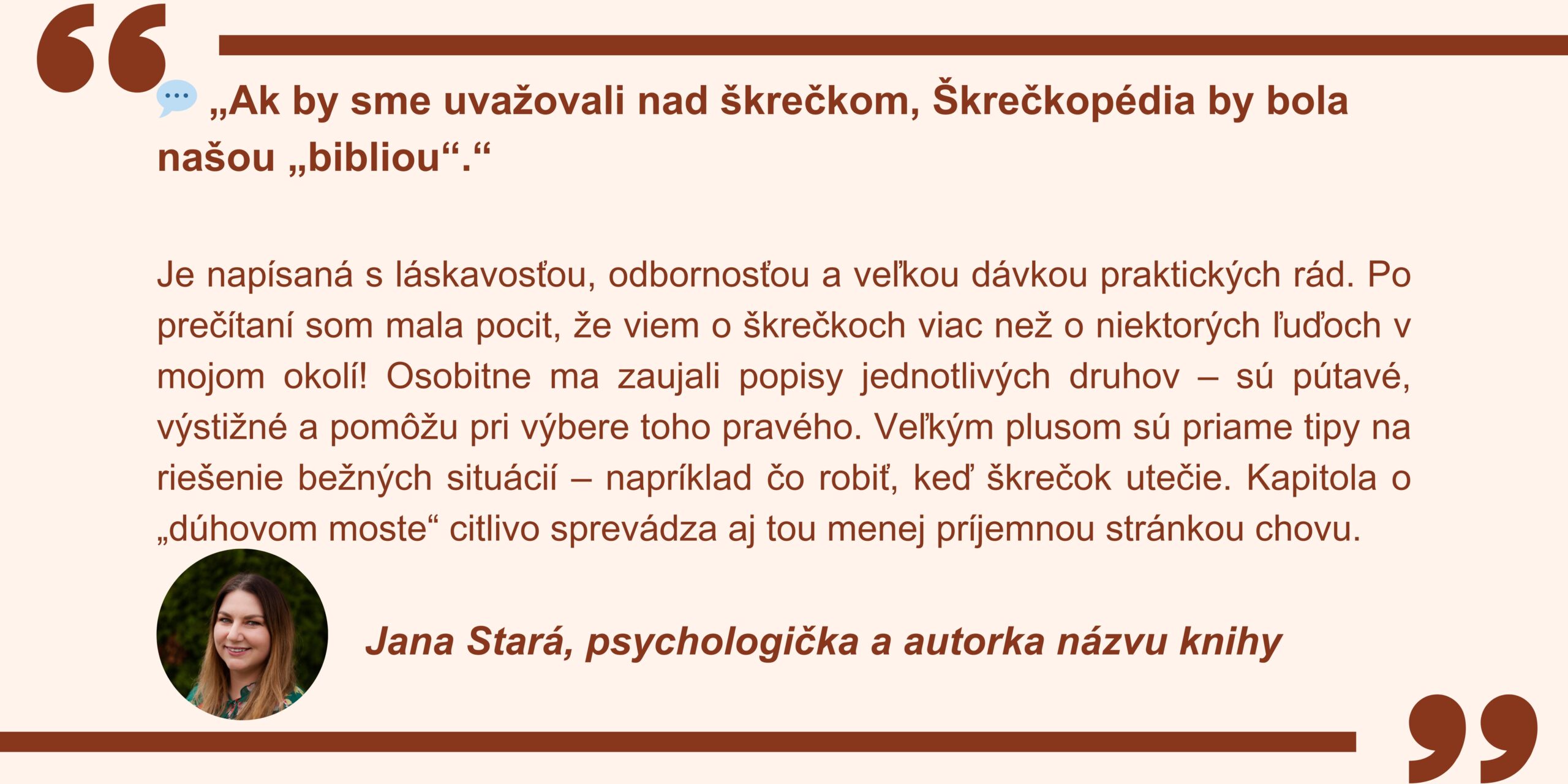Jana Stará, psychologička