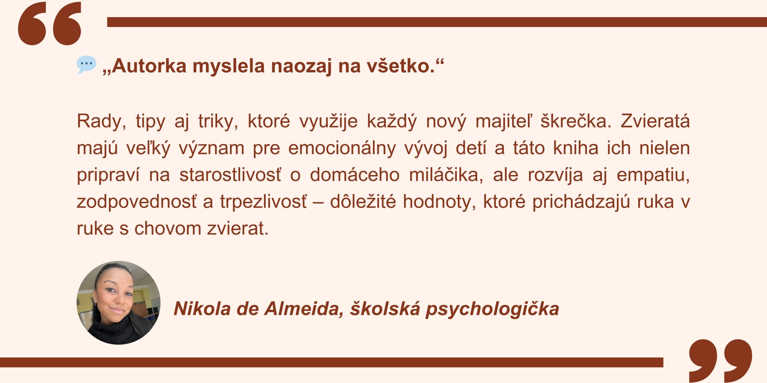 Nikola de Almeida, psychologička