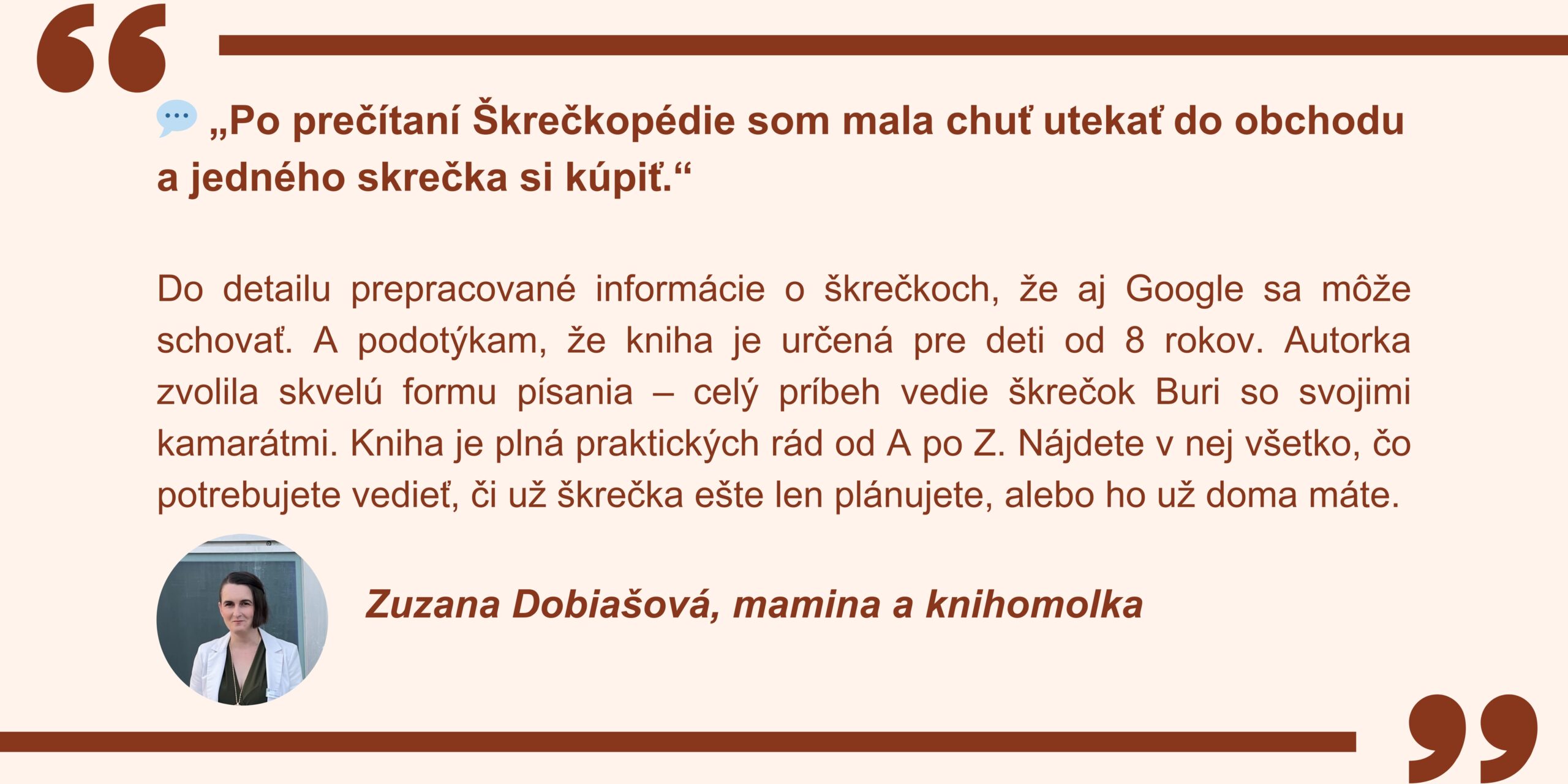 Zuzana Dobiášová, mamina a knihomolka